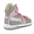 Picture of Memo Iris 3JD Gray-Pink Girl Youth Orthopedic Velcro Sandal
