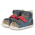 Picture of Memo Dino Navy Blue/Red Infant & Toddler Boy First Walking Orthopedic Velcro Sandal